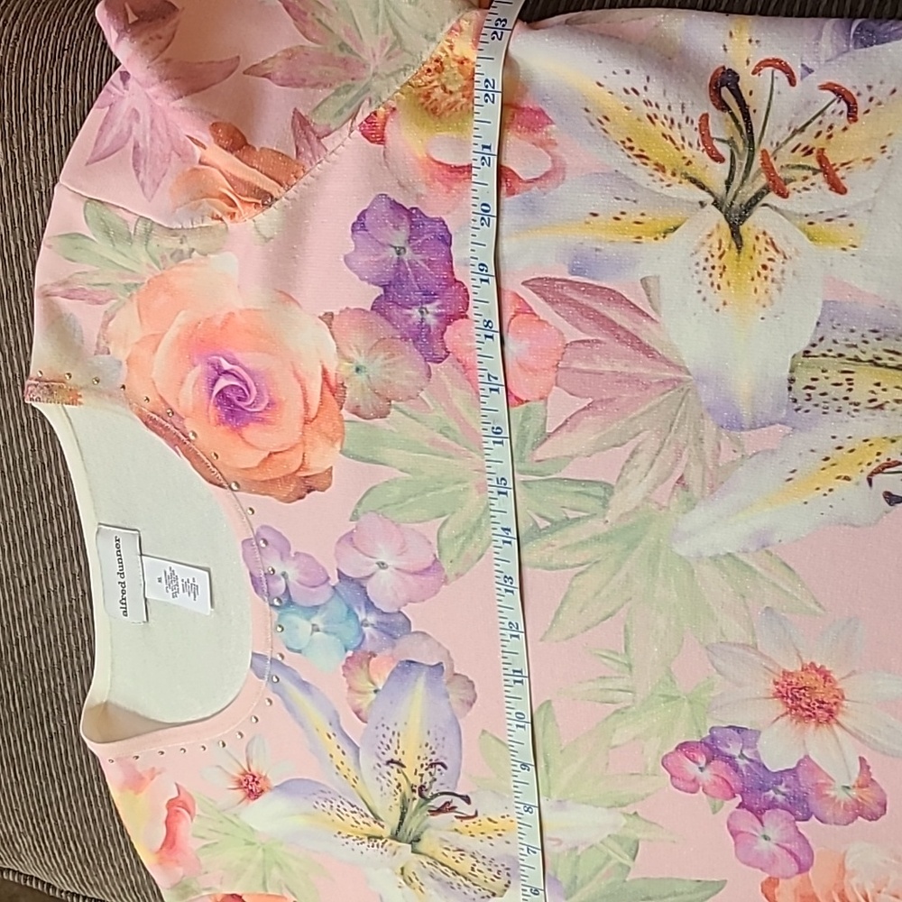 Alfred Dunner Floral Sweater NWT - Picture 9 of 13